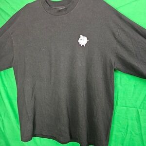 RBNHD Mens Piggy Bank Poacher Graphic T-Shirt Black XL Short Sleeve Streetwear